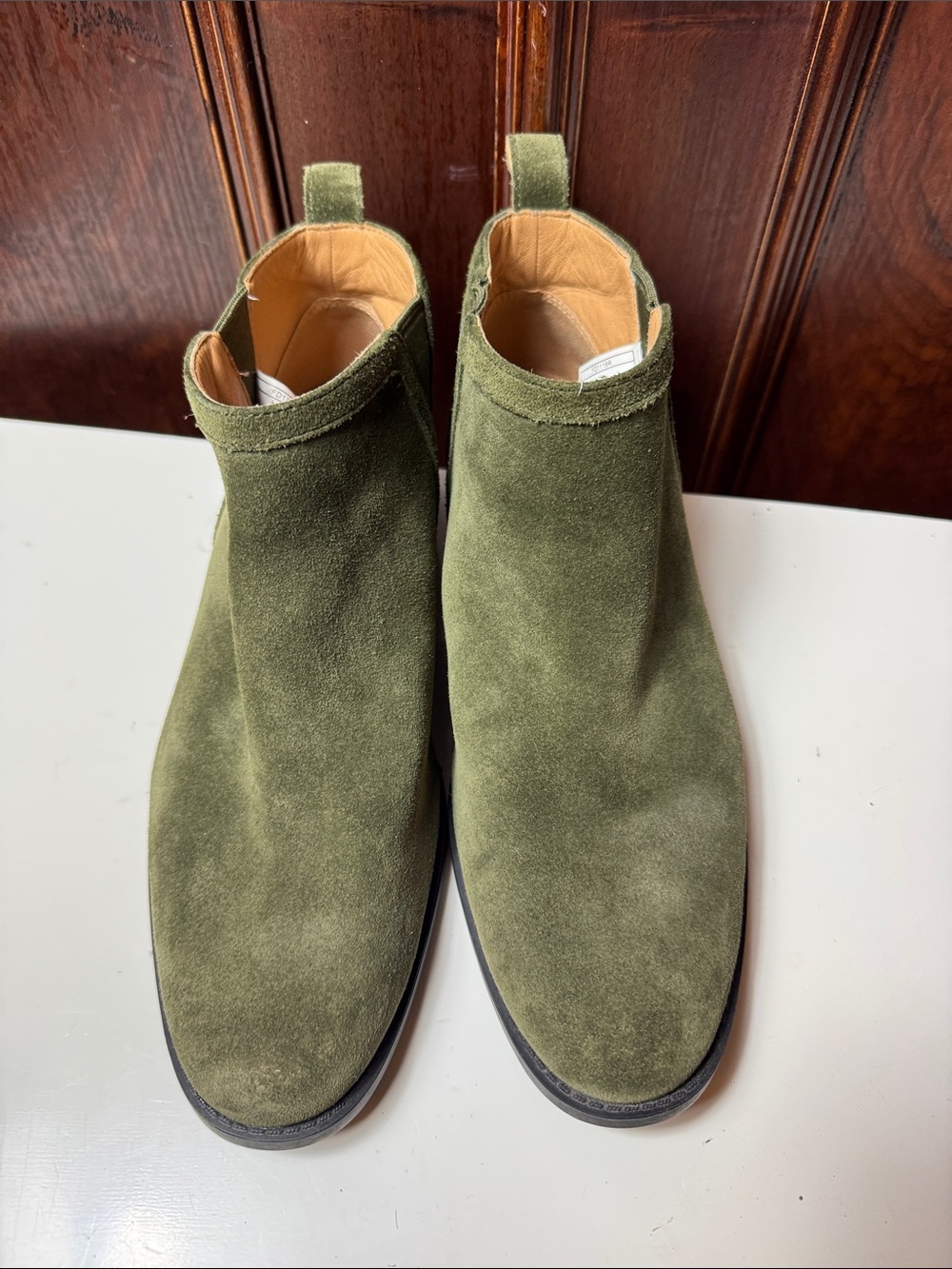 UGG Olive Green Suede Ankle Boots